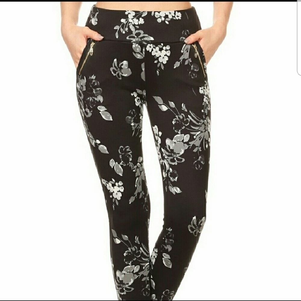 FLORAL PANTS